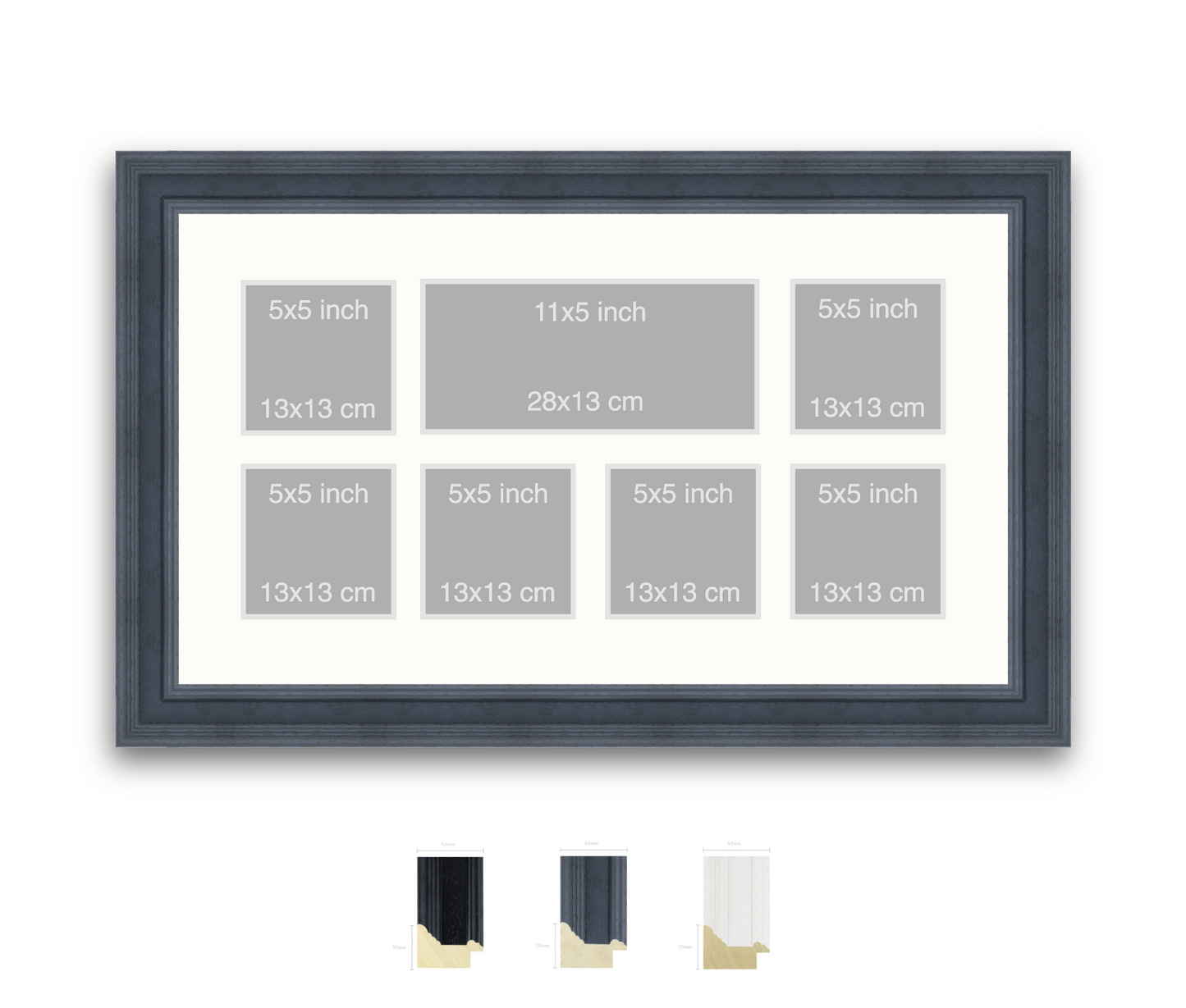 Cumberworth | 53mm Fletcher moulding - Overall size: 80x50cm