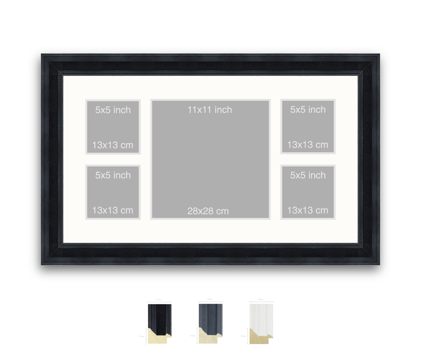 Emley | 53mm Fletcher moulding - Overall size: 80x50cm