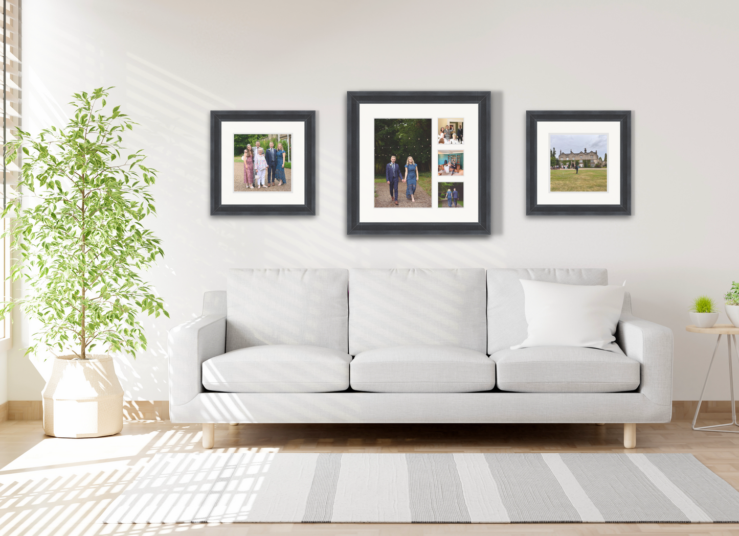 Silkstone reverse | 53mm Fletcher moulding - Overall size: 60x60cm