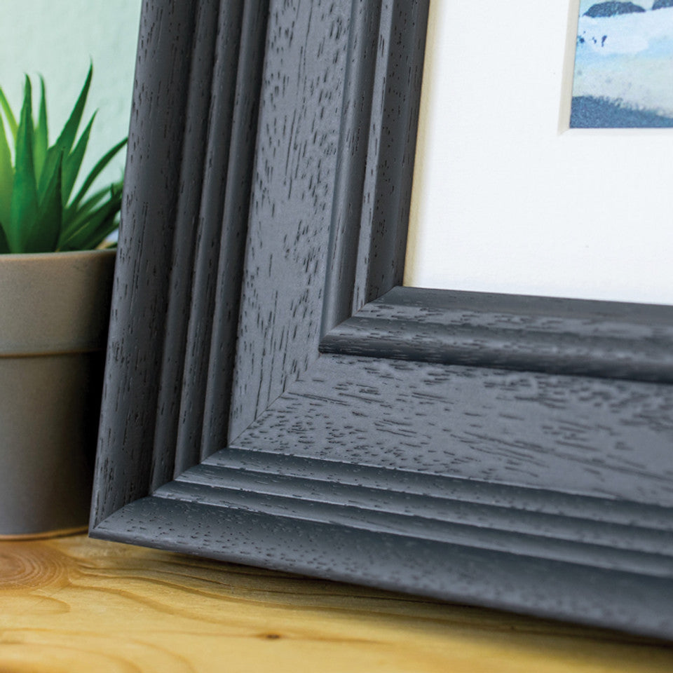 FLETCHER | 30mm Dark Grey, Wood Frame