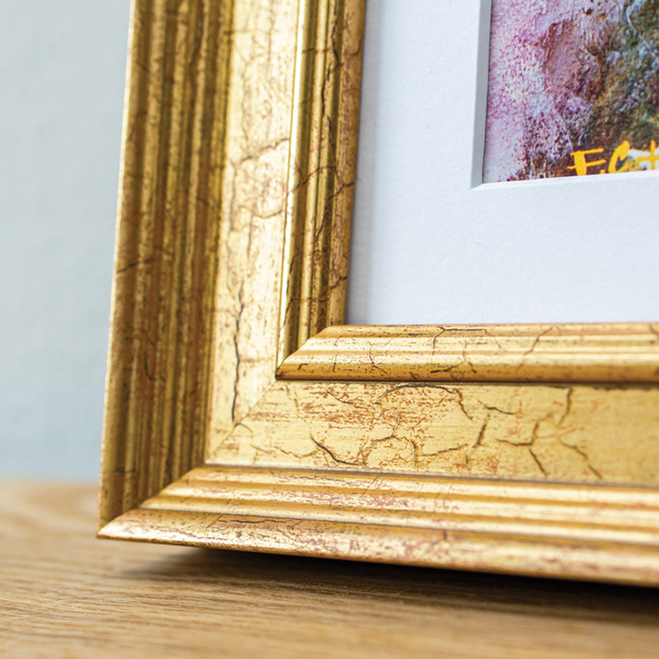 FLETCHER | 30mm Gold, Wood Frame