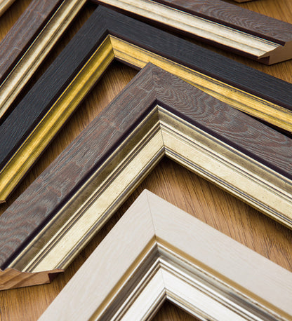 ADAMS | 50mm Walnut, Silver Edge Wood Frame