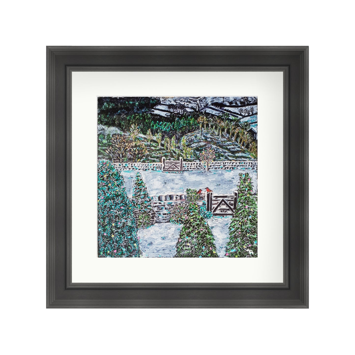 Hade Edge Snowy Scene View