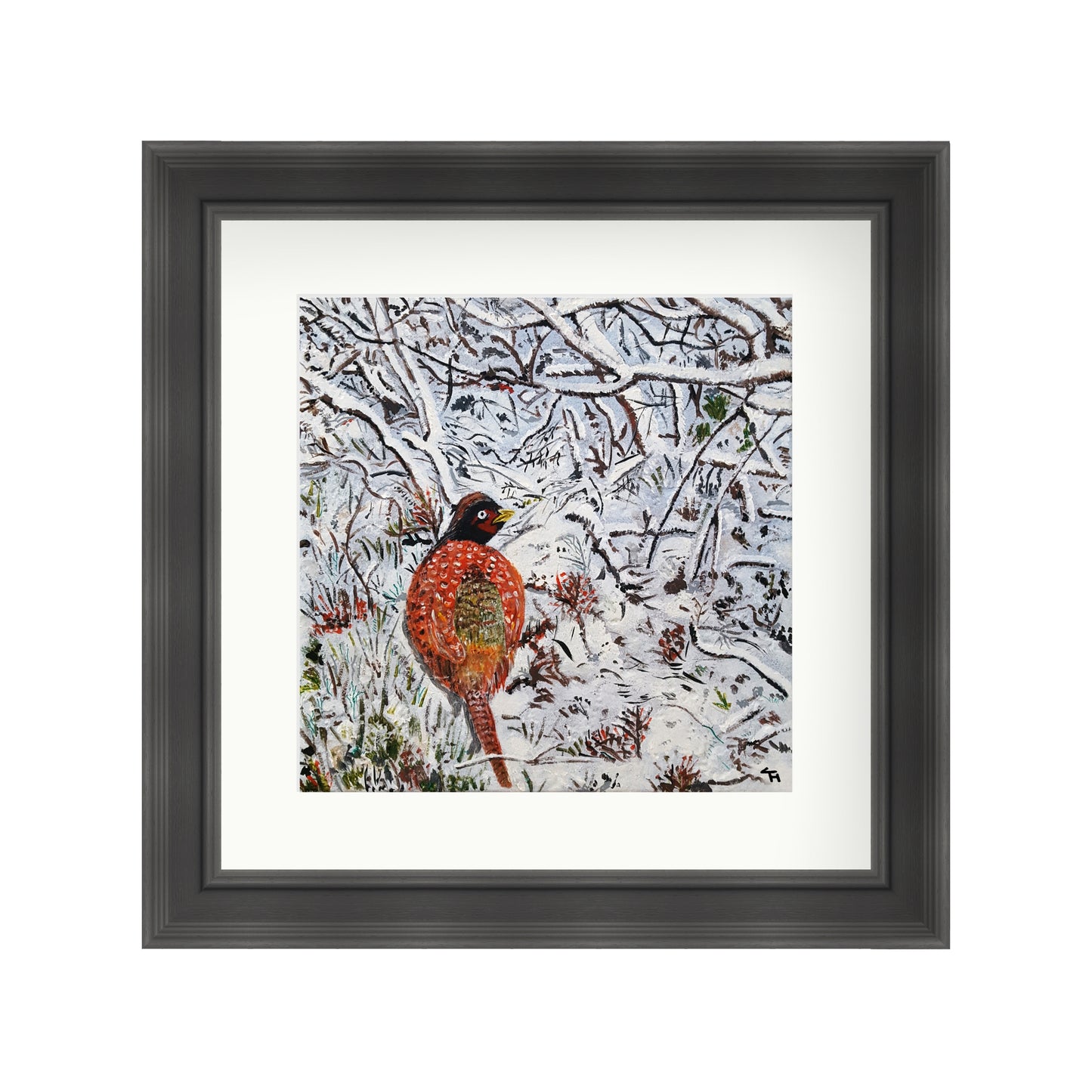 Snowy Scene Pheasant