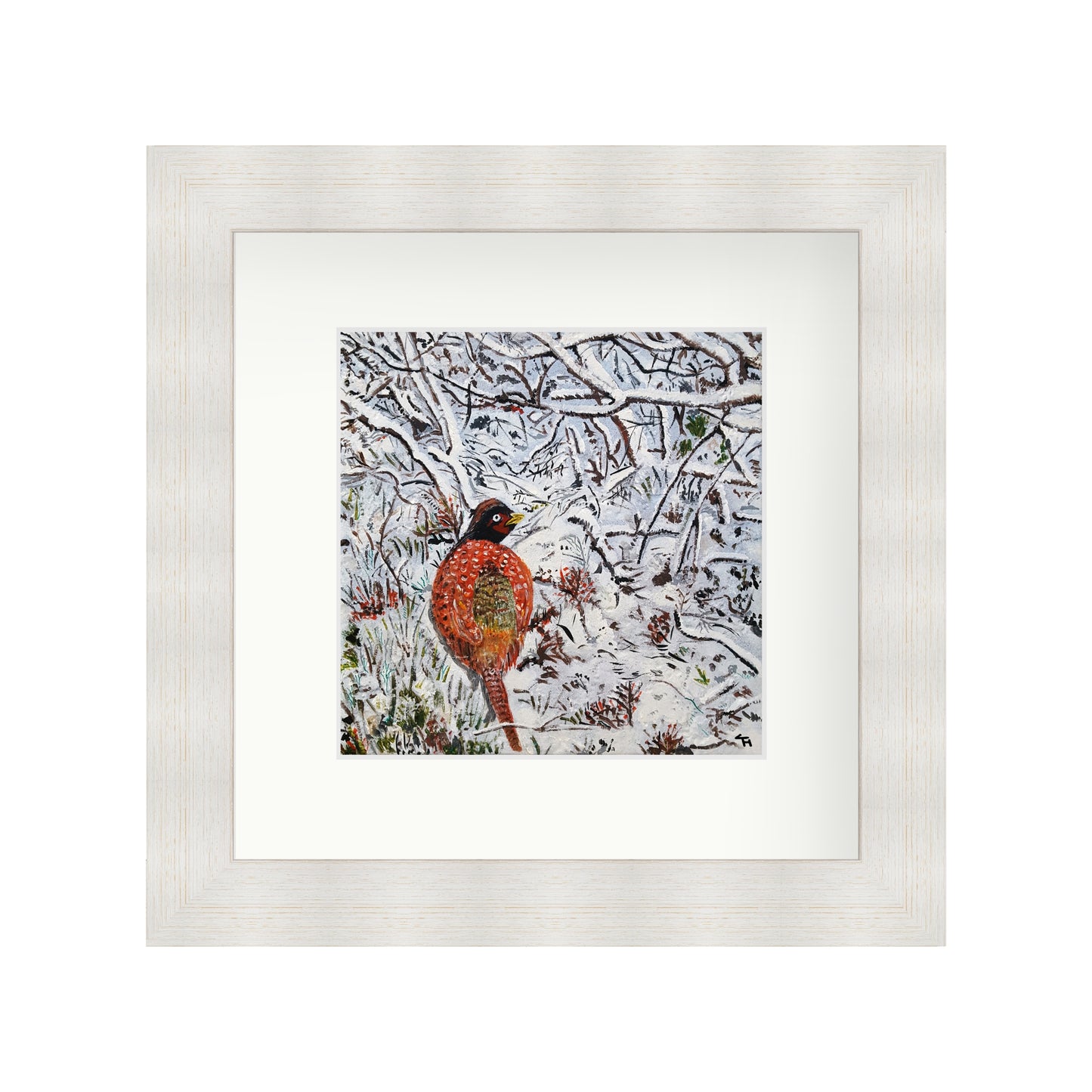 Snowy Scene Pheasant