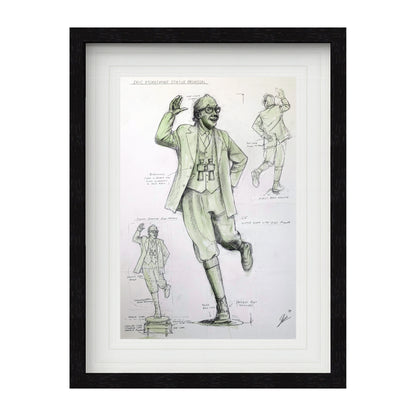 Eric Morecambe Statue (working drawing)