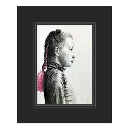 Girl with Pink Braid