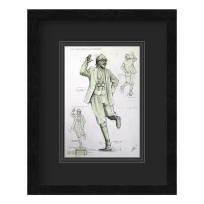 Eric Morecambe Statue (working drawing)