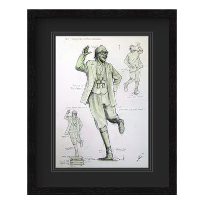 Eric Morecambe Statue (working drawing)