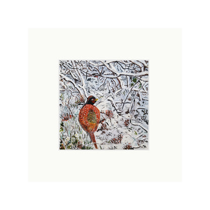 Snowy Scene Pheasant