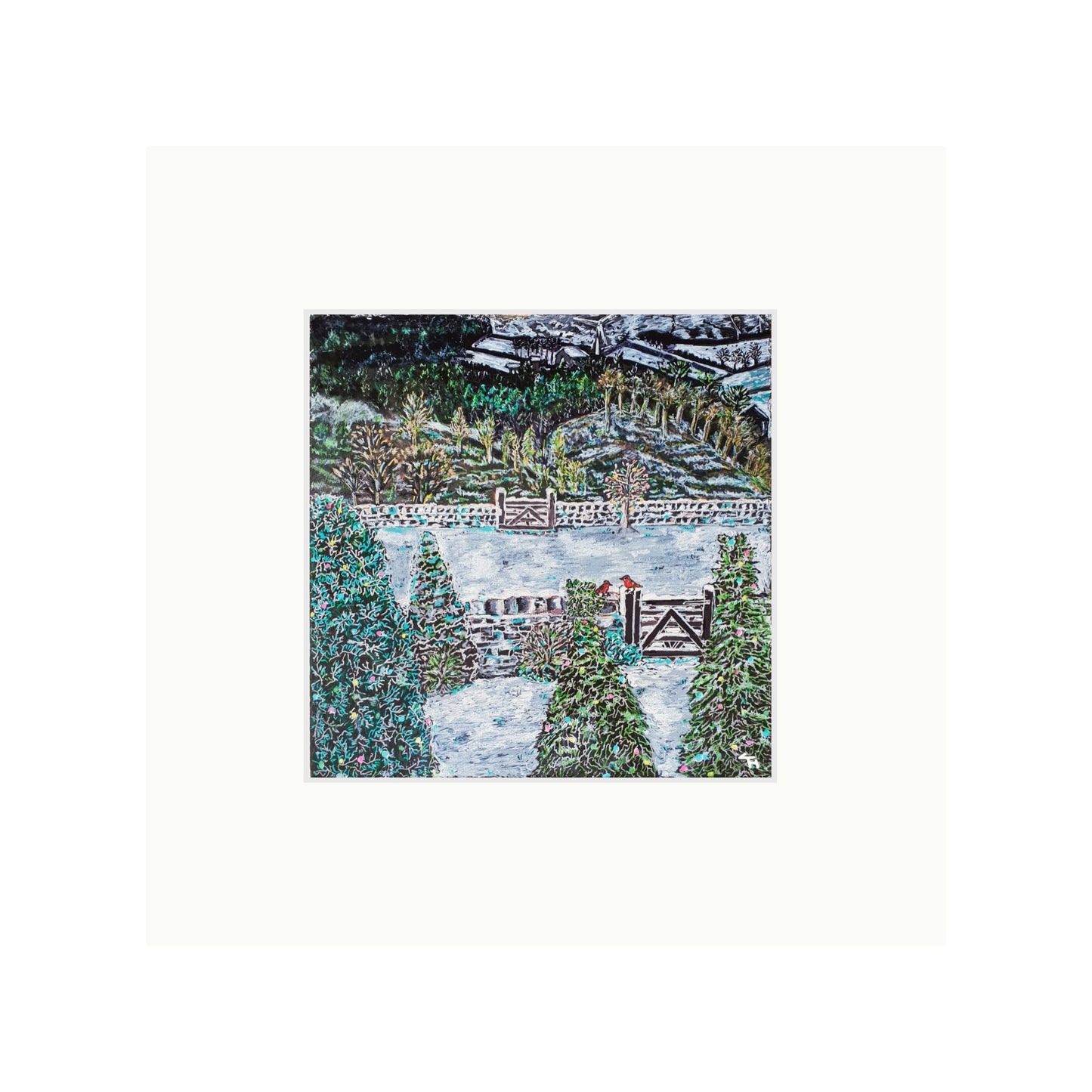 Hade Edge Snowy Scene View