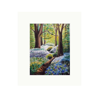 Sunlit Bluebell Way