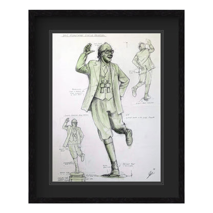 Eric Morecambe Statue (working drawing)