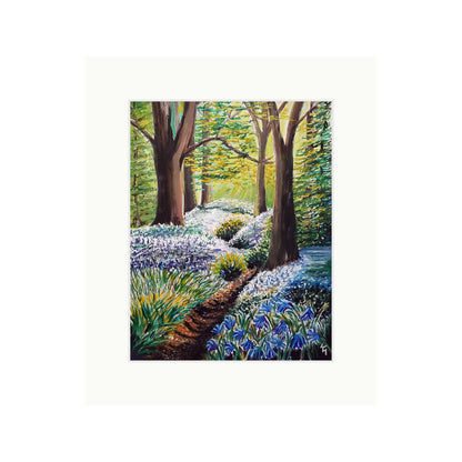 Sunlit Bluebell Way