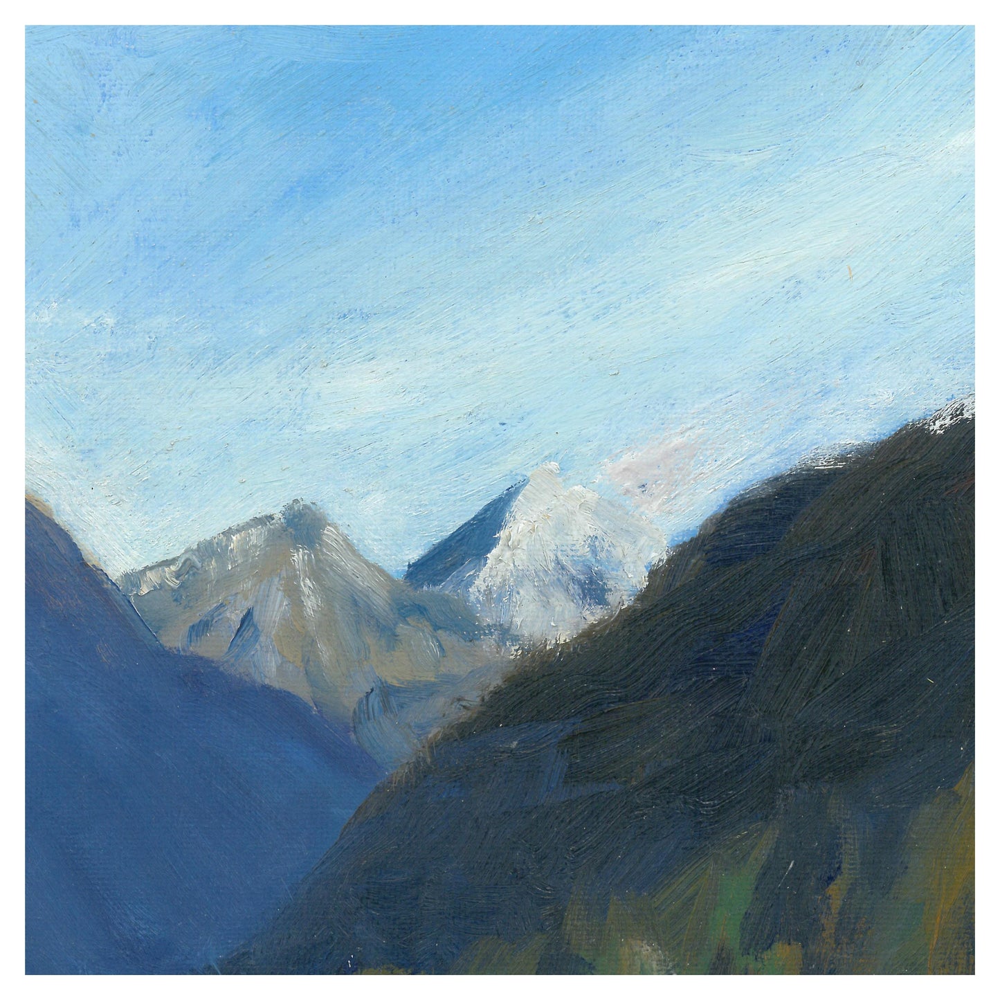 Lho Evening Light, North Gorkha, Nepal