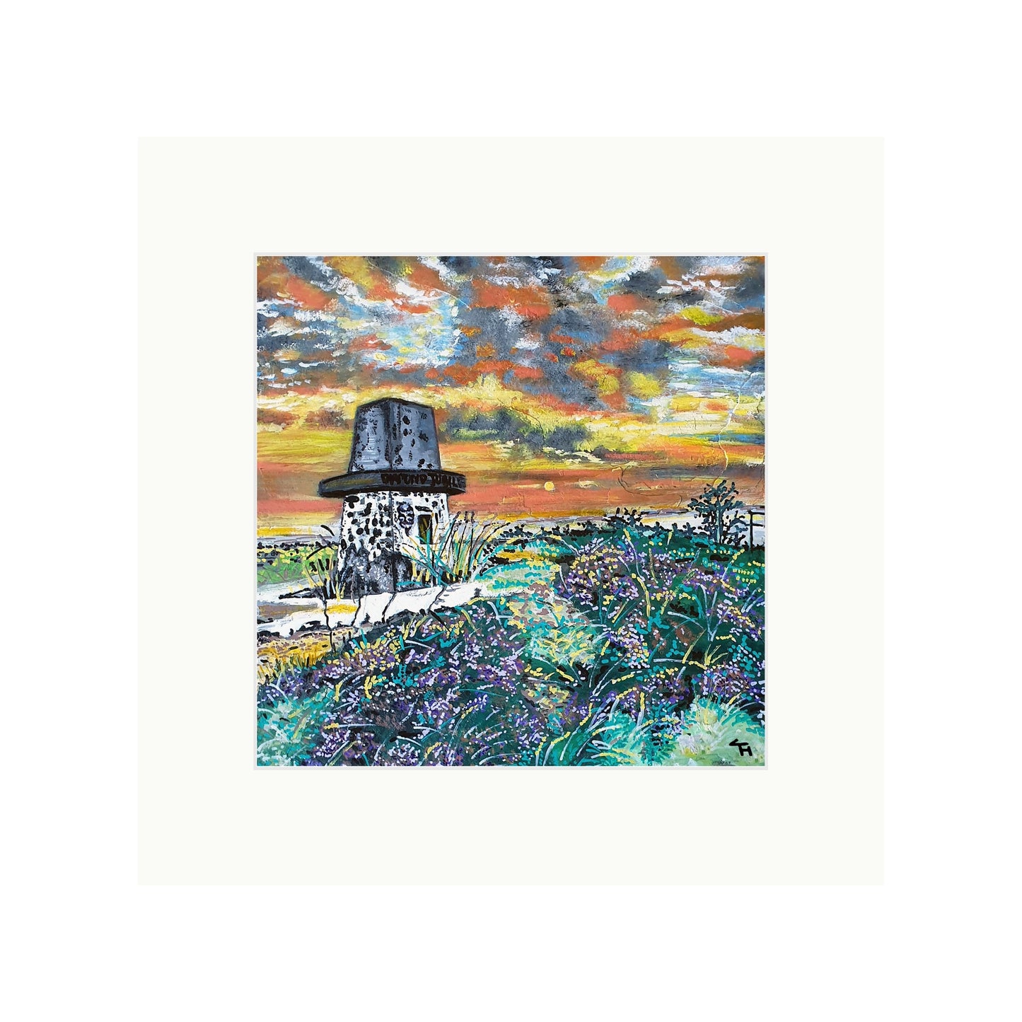 The trig point at Wolfstones Heights