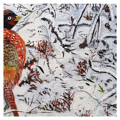 Snowy Scene Pheasant