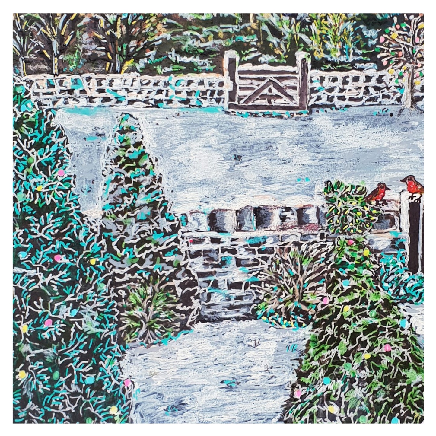 Hade Edge Snowy Scene View