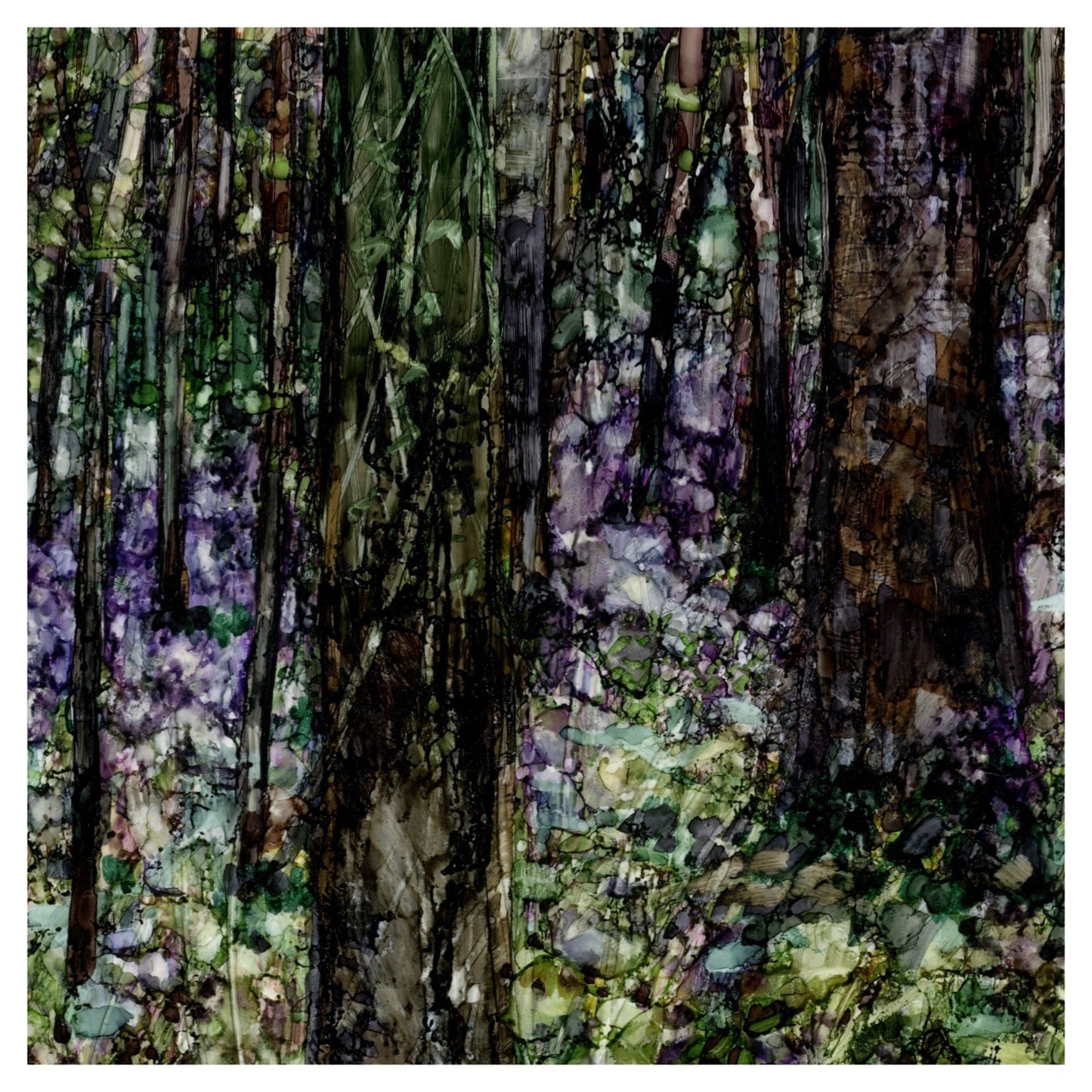 Spring Woods in Alcohol Inks II