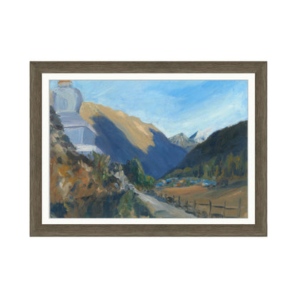 Lho Evening Light, North Gorkha, Nepal