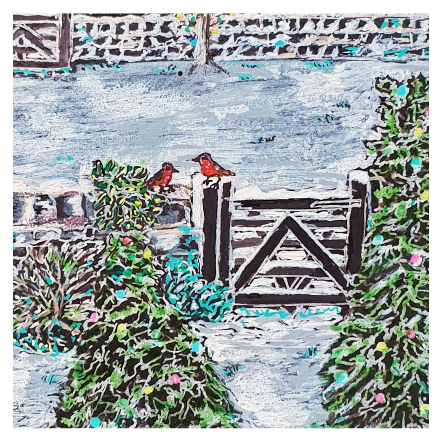 Hade Edge Snowy Scene View