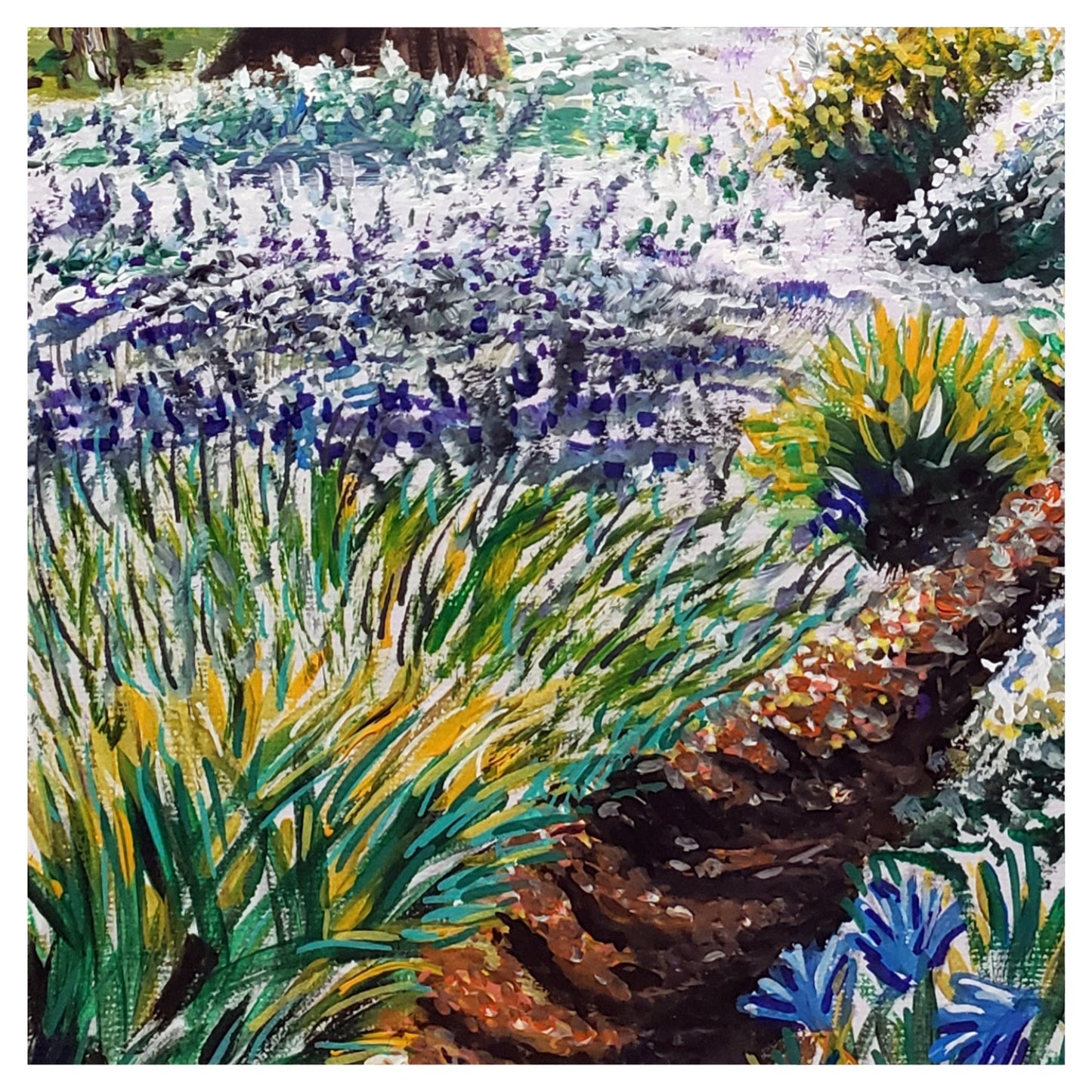 Sunlit Bluebell Way