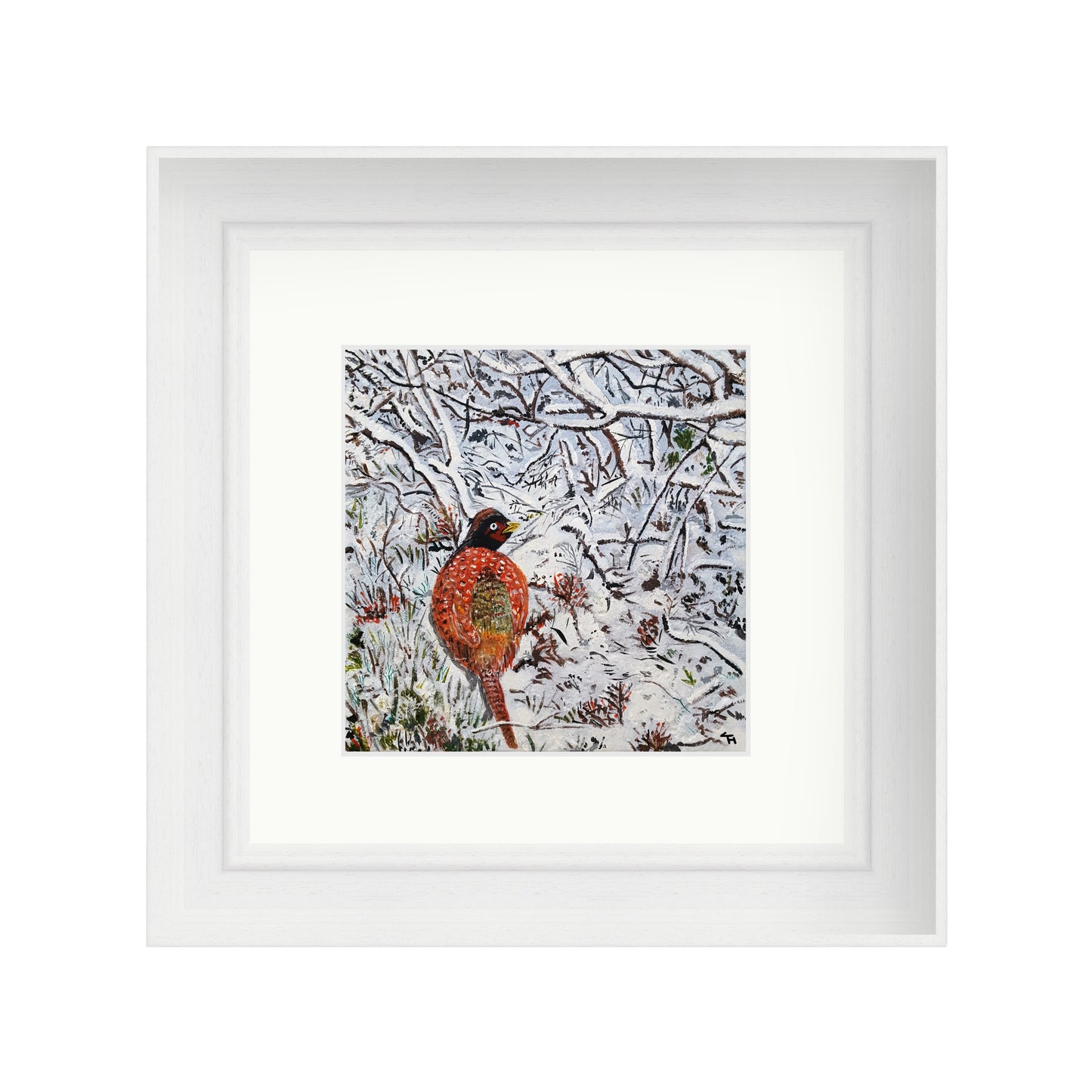 Snowy Scene Pheasant