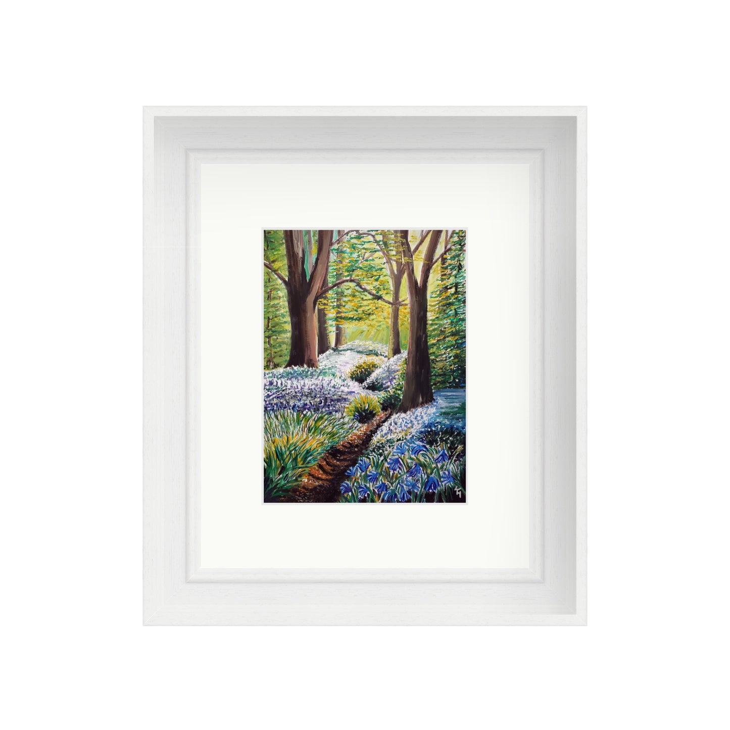 Sunlit Bluebell Way