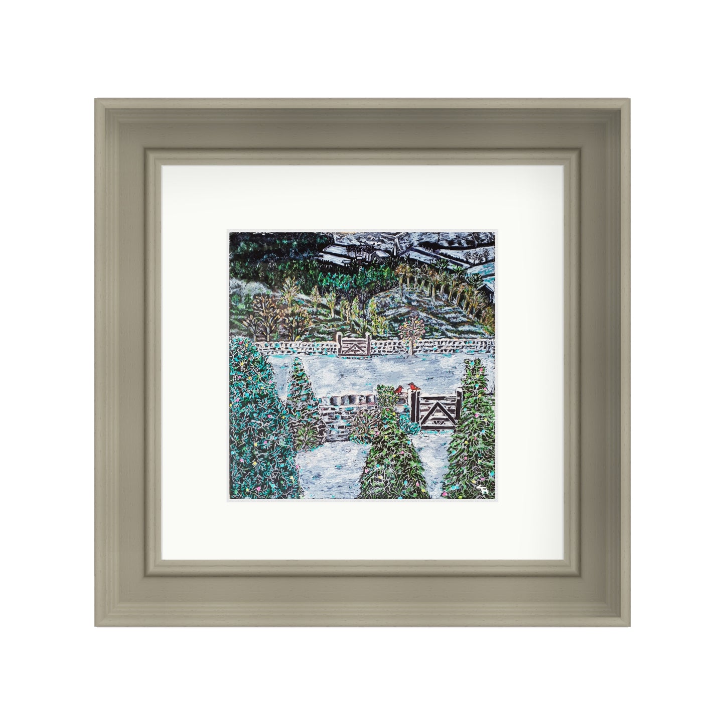 Hade Edge Snowy Scene View