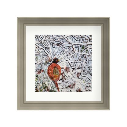Snowy Scene Pheasant
