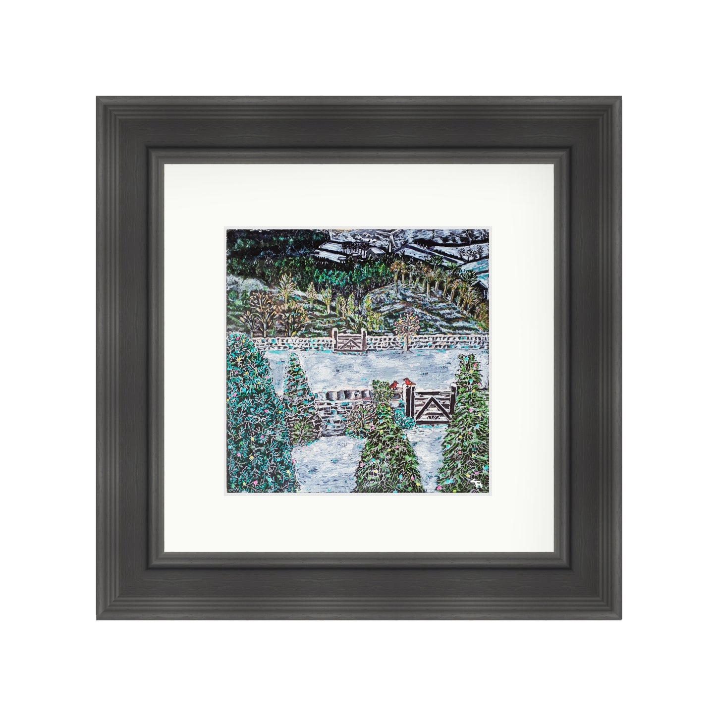 Hade Edge Snowy Scene View