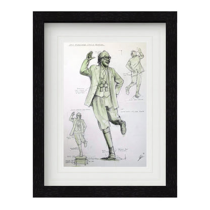 Eric Morecambe Statue (working drawing)