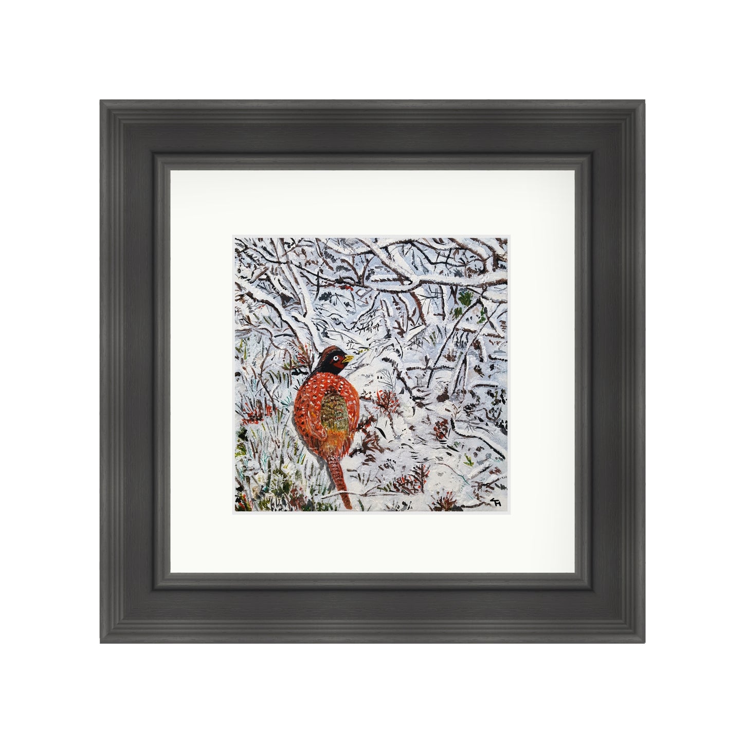 Snowy Scene Pheasant