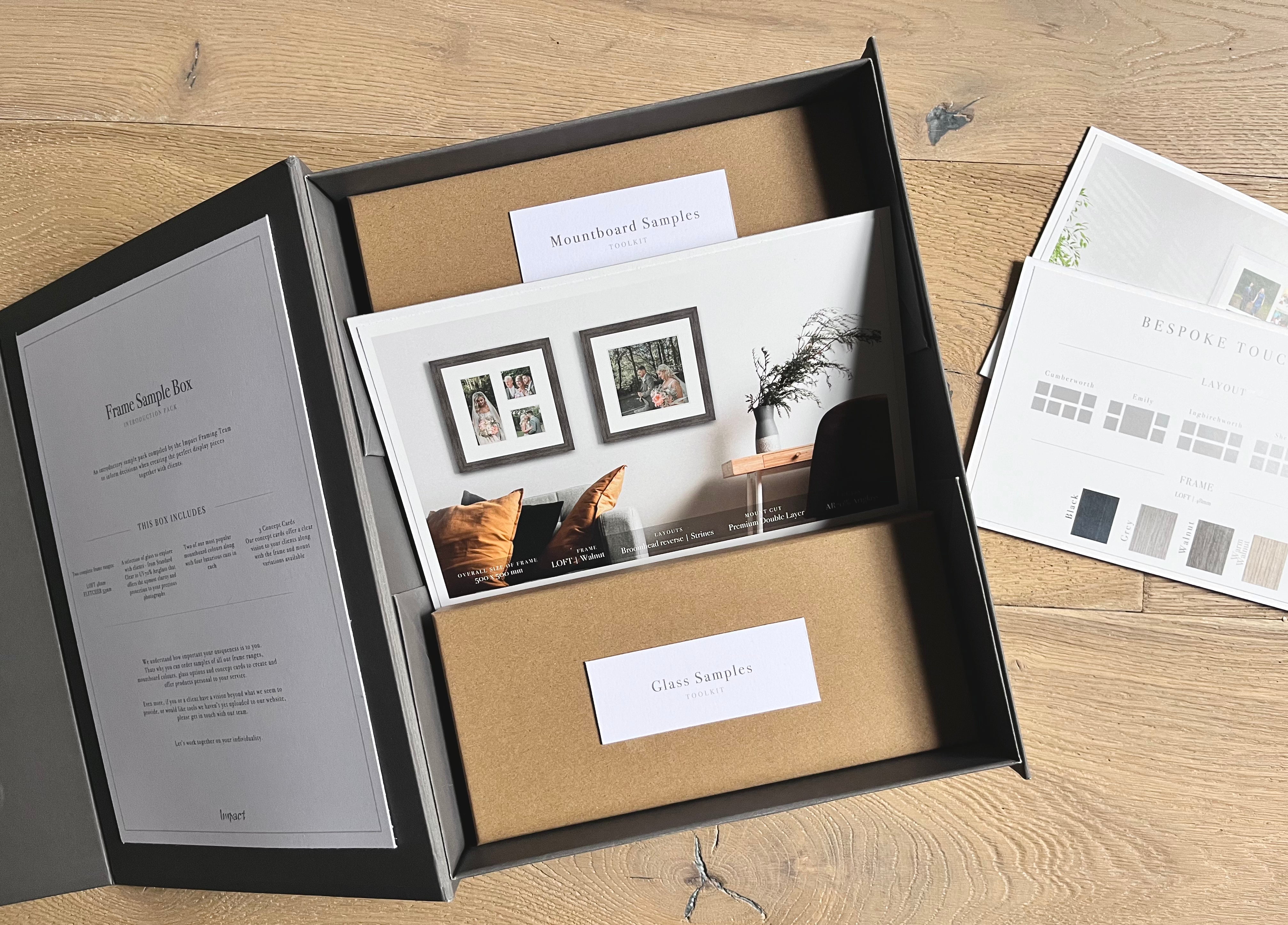 Impacket Frame Frame Sample Box | Introduction Pack – Impact Framing Ltd
