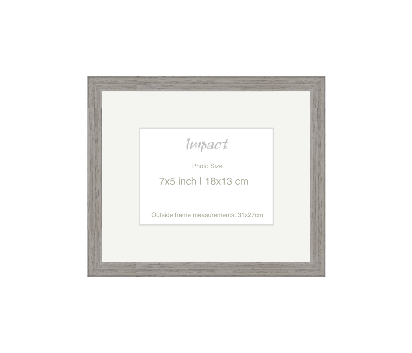 LOFT | 20mm Grey Frame - Photo Size (7x5 inch | 18x13 cm)