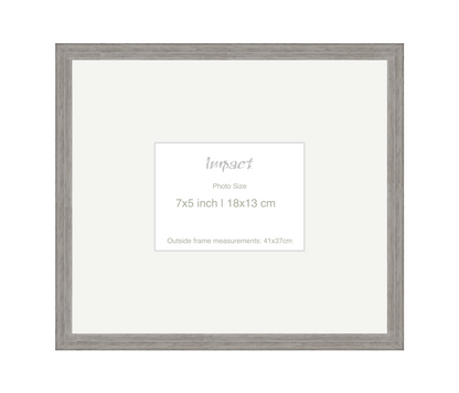 LOFT | 20mm Grey Frame - Photo Size (7x5 inch | 18x13 cm)