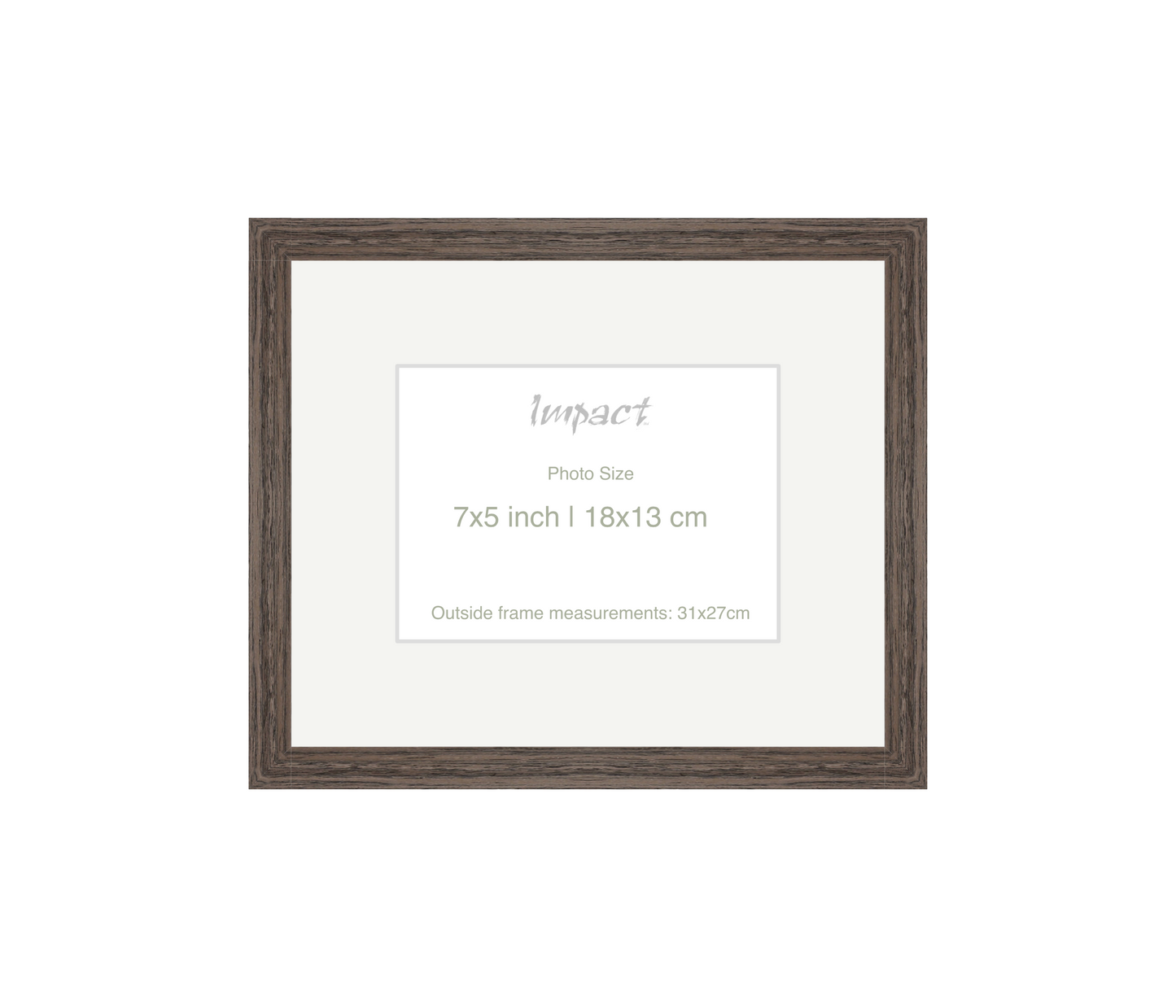 LOFT | 20mm Walnut Frame - Photo Size (7x5 inch | 18x13 cm)