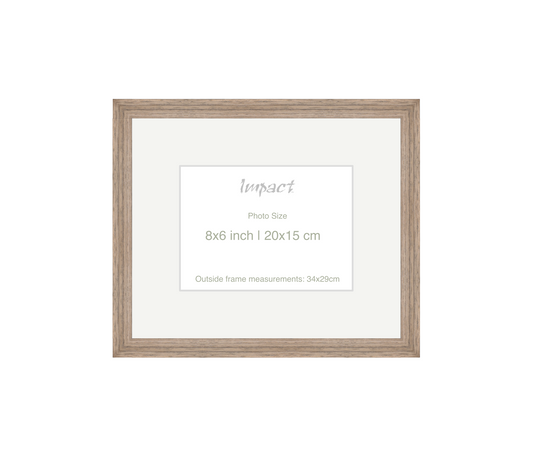 LOFT | 20mm Warm Walnut Frame - Photo Size (8x6 inch | 20x15 cm)