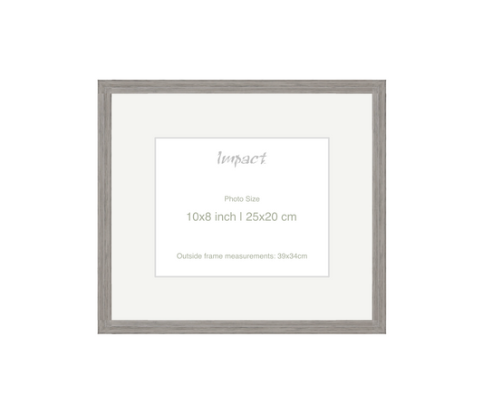 LOFT | 20mm Grey Frame - Photo Size (10x8 inch | 25x20 cm)