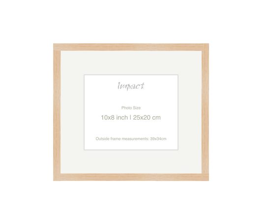 LOFT | 20mm Light Oak Frame - Photo Size (10x8 inch | 25x20 cm)