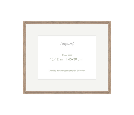 LOFT | 20mm Warm Walnut Frame - Photo Size (16x12 inch | 40x30 cm)