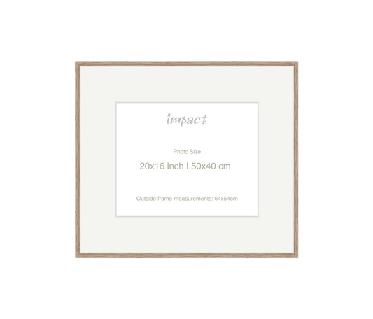 LOFT | 20mm Warm Walnut Frame - Photo Size (20x16 inch | 50x40 cm)