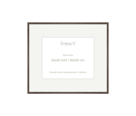 LOFT | 20mm Walnut Frame - Photo Size (24x20 inch | 60x50 cm)