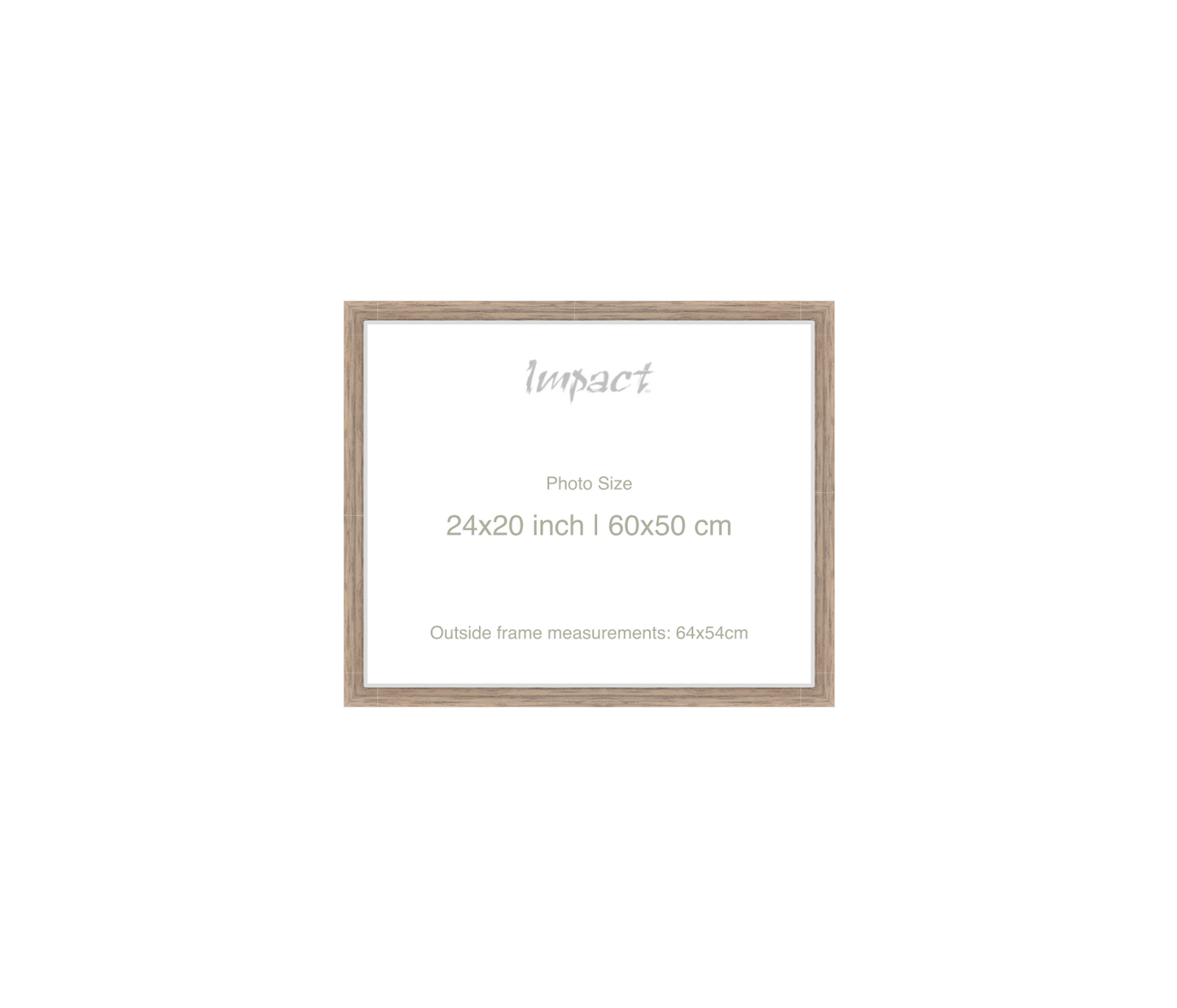 LOFT | 20mm Warm Walnut Frame - Photo Size (24x20 inch | 60x50 cm)