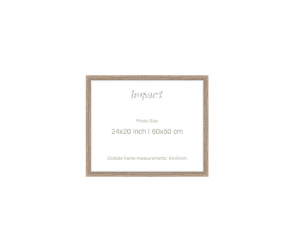 LOFT | 20mm Warm Walnut Frame - Photo Size (24x20 inch | 60x50 cm)