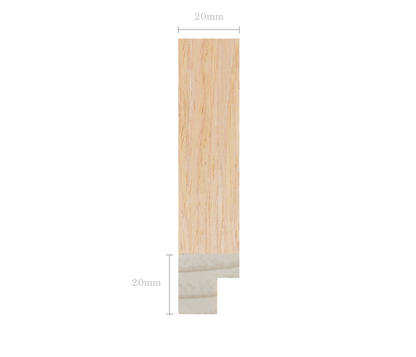 LOFT | 20mm Light Oak Frame - Photo Size (20x20 inch | 50x50 cm)