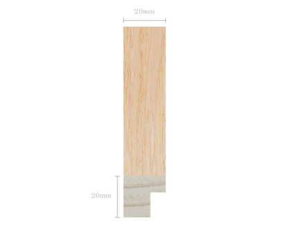 LOFT | 20mm Light Oak Frame - Photo Size (12x12 inch | 30x30 cm)