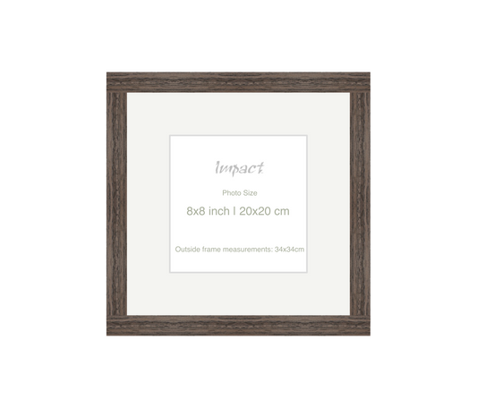 LOFT | 20mm Walnut Frame - Photo Size (8x8 inch | 20x20 cm)