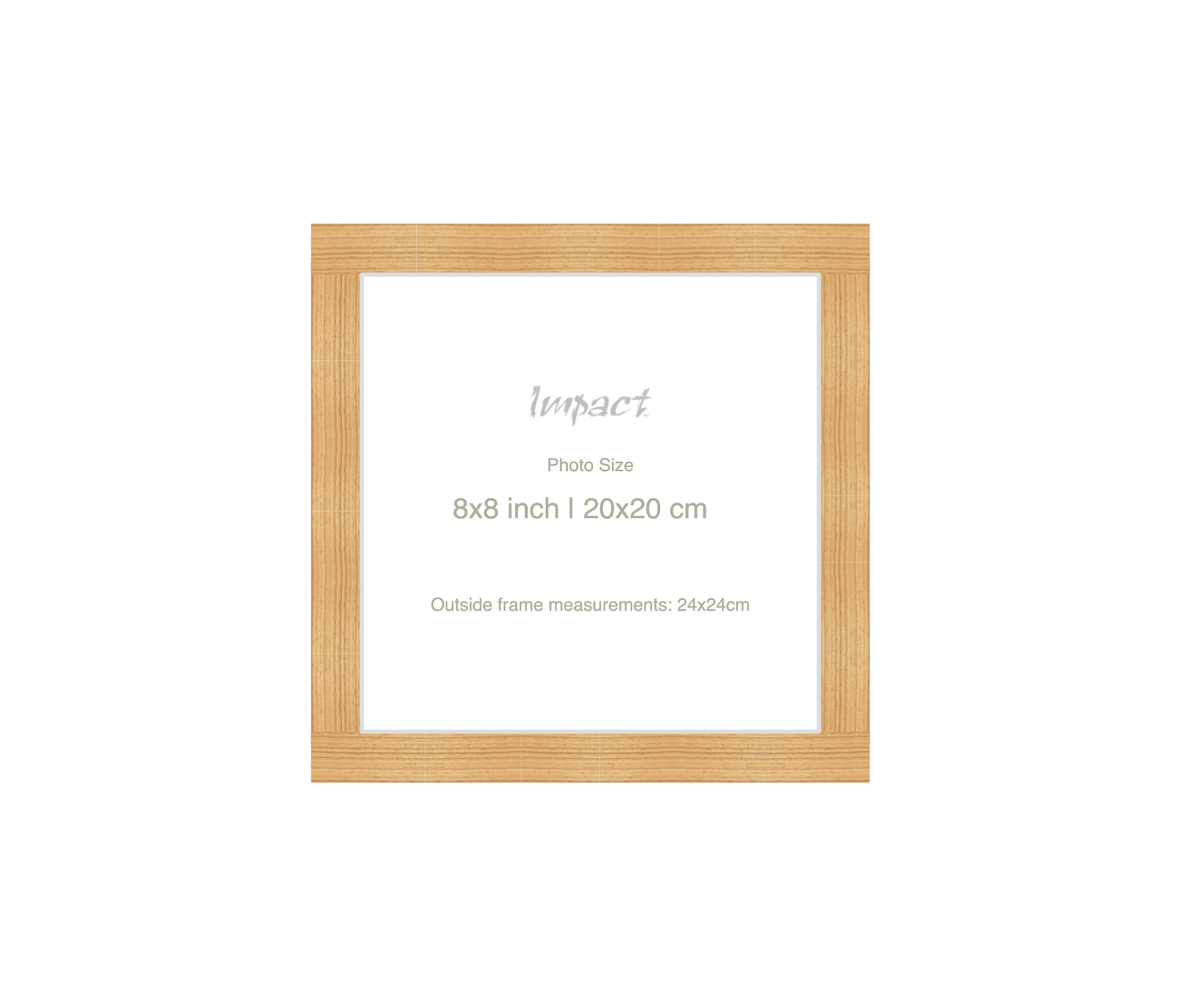 LOFT | 20mm Oak Frame - Photo Size (8x8 inch | 20x20 cm)