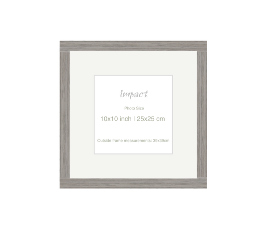 LOFT | 20mm Grey Frame - Photo Size (10x10 inch | 25x25 cm)